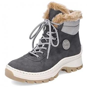 Rieker Winterstiefel mit Reißverschluss und Schnürsenkel