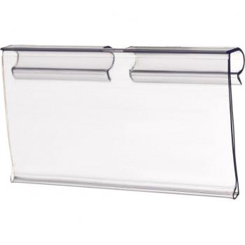 H4.5cm PVC Price Tag Sign Holder for Wire Racks
