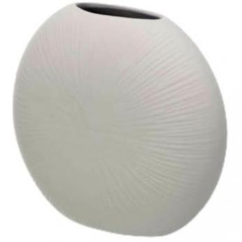 Vase en Céramique Circulaire Gris 29 x 26 x 11 cm (4 Unités)
