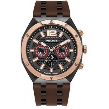 Polizia 61P PL15995JSBR Orologio Marrone/Grigio Unica Taglia