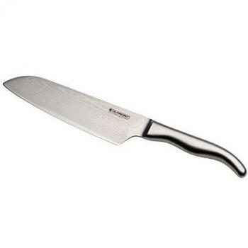 Le Creuset Cuchillo Santoku en Acero Damasco y Acero