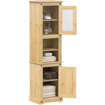 Solid Wood Pine Bathroom Cabinet Corona 50x40x185 cm