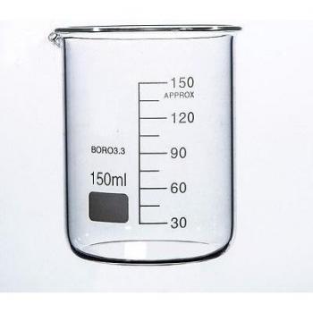 150ml Transparent Chemistry Beaker with Spout