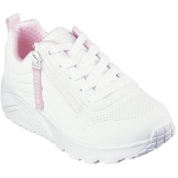 Sneakers Skechers Uno Lite, Largeur Moyenne, Blanc, Lavable Machine