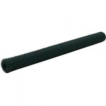 VidaXL Gartendrahtzaun Stahl, PVC‑Grün, 25 m × 1,5 mm (1‑Stück)