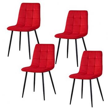 HTI-Living Stuhl Mesa Velvet Rot