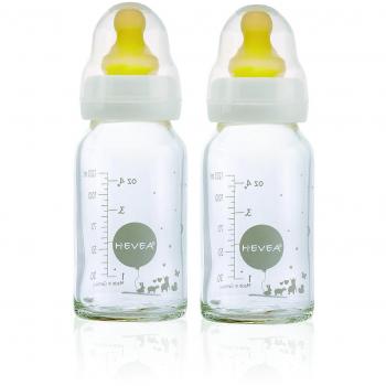 Biberon verre HÉVÉA 120ml (lot 2 pcs)