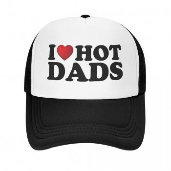 Gorra Ajustable I Love Hot Dads para Hombres y Mujeres