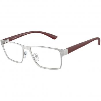 Emporio Armani Brille Uomo 3045 Montatura Squadrata Argentata