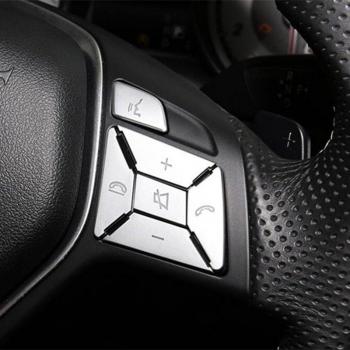 Steering Wheel Button Switch Cover Sticker for Mercedes Benz A B C E ML GL CLA GLA GLK SL SLK Class W176 W246 W212 W204