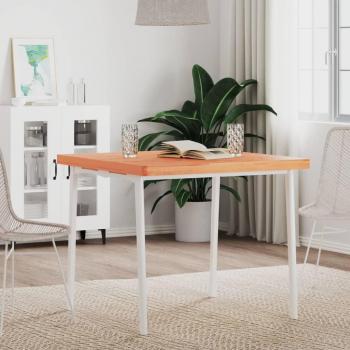 Table Top 80x80x4 cm Beech Solid Wood vidaXL
