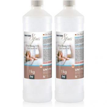 BAYZID® Chlore Liquide 2x1kg pour Pataugeoires