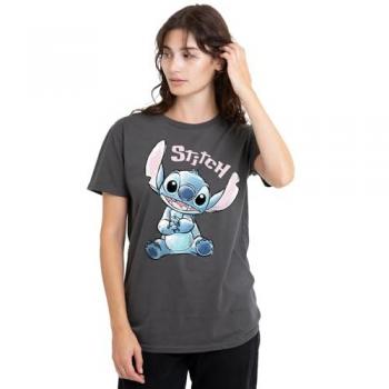 Charcoal Lilo & Stitch “Colour Me Happy” Graphic Tee