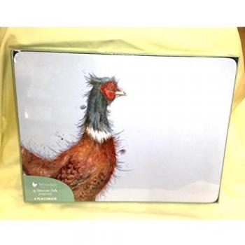 Rustic Pheasant Dining Placemats – Set of Six