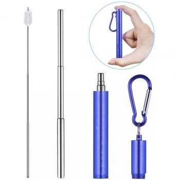 Pajillas de Bebida Flexibles de Acero Inoxidable