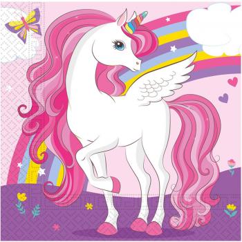 Einhorngeschnitte Servietten – Magni FSC-Mix (20er Pack)
