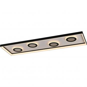 Dune Integrated LED Ceiling Lamp (Black) – 100 cm, CCT Adjustable, Dimable