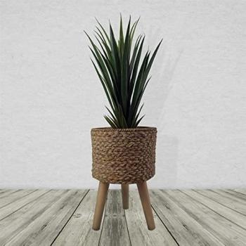 Leaf Patterned Planter with Stand