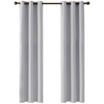 Deconovo Silver Grey Curtains 42 x 54 Inch