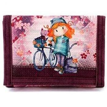 Portafoglio da Viaggio Ninette in Velcro con Tasche Interne