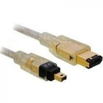 DELOCK FireWire-Kabel FW400 4Pin -> FW400 6Pin St/St 2.00m retail