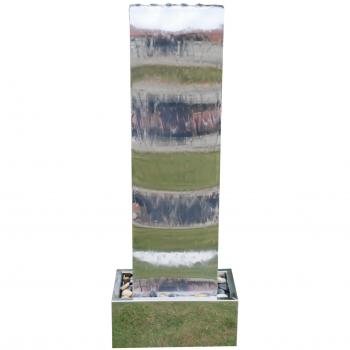 Small Stainless Steel Solar Wave Water Feature