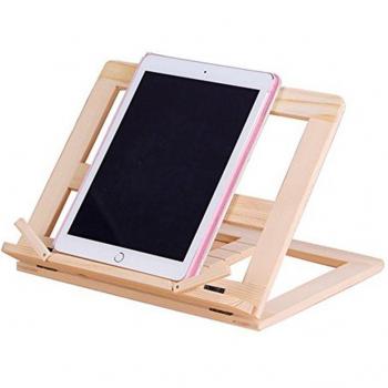Support en bois pour livre et tablette