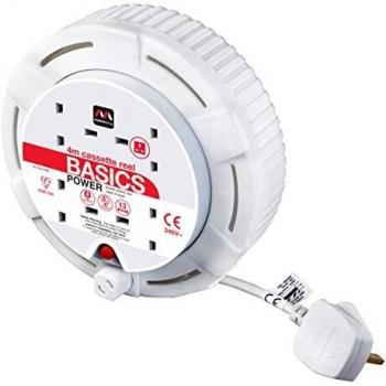 Masterplug SCT0413/4W-MP Cassette Cable Reel 240V 13A 4-Socket Thermal Cut-Out W