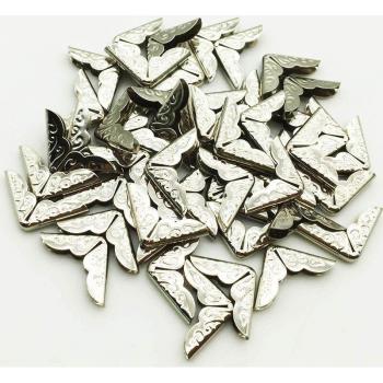 100PCS Silver Corner Protectors for Menus and Folders