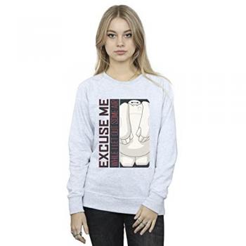 Women’s Big Hero 6 Baymax “Excuse Me, Some Air” Grey Hoodie