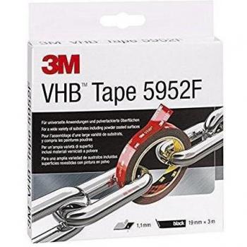 3M VHB™ 5952F Black Double-Sided Tape, 19mm x 3m