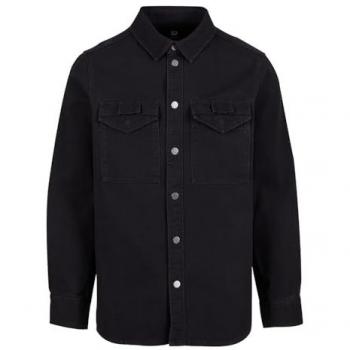 Brandit Långärmad Skjorta Heavy Twill för Män Svart