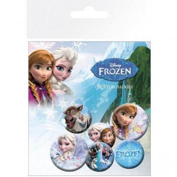 Abzeichen-Set Frozen Charaktere (Packung mit 6)