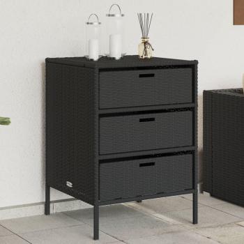 Bureau de Stockage Jardin Noir Prolenta
