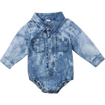 Unisex Baby Denim Jumpsuit