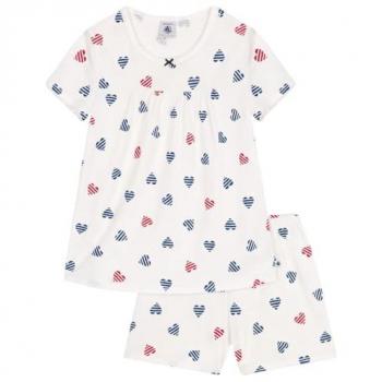 PETIT BATEAU Herzchen Schlafanzug für den Sommer