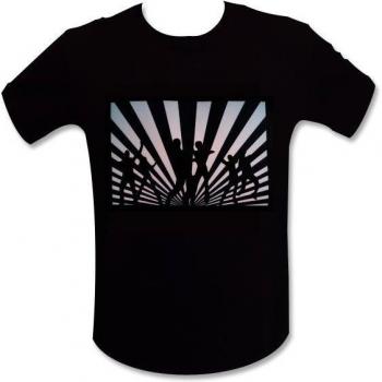 T-shirt LED interattiva con danzatori e equalizzatore luminoso Taglia M