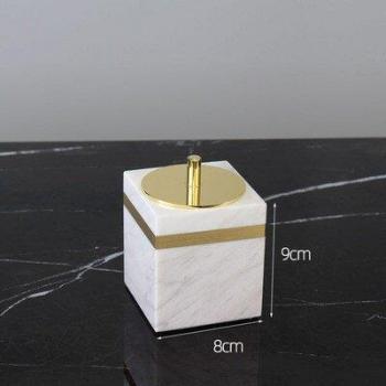 Accesorios de baño de mármol elegante