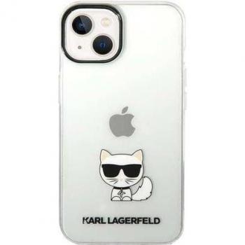 Karl Lagerfeld Choupette Transparent Hard Cover für iPhone 14 Plus