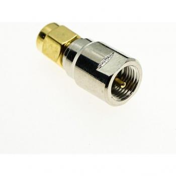SMA Male to FME Male Straight RF Coax Adapter