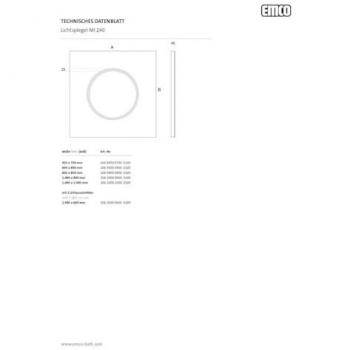 Emco MI 240 LED-Spiegel, 1000 mm x 1000 mm, runde Beleuchtung