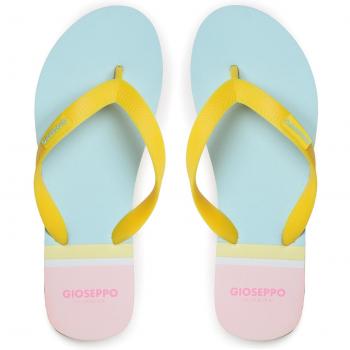 Gioseppo Tongs Bleues à Brides Jaunes – Variante 36 (Rose/Blue/Yellow)