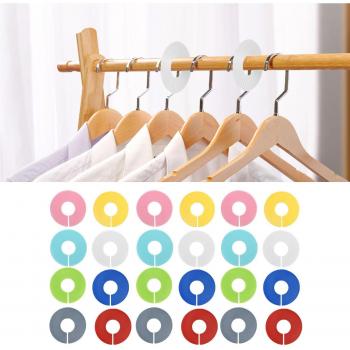 Assorted Color Clothing Rack Size Dividers for Round Hangers