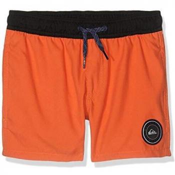Bañador Quiksilver Glitch 13 para Niños Talla S Naranja