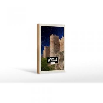 Dekoratives Holzschild Avila 12x18 cm