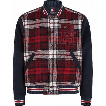 Tommy Hilfiger Bomberjacke Varsity MW0MW34023 Rot Regular Fit