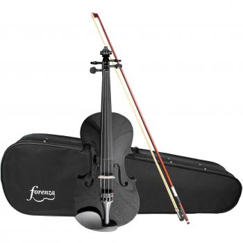 Forenza Uno Series 3/4 Size Black Violin Outfit