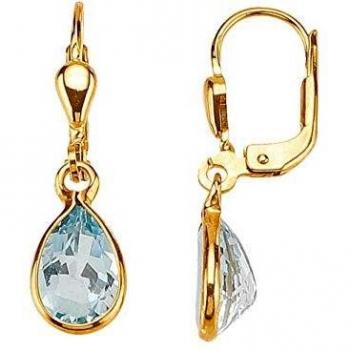 KLiNGEL Topaz-Blau Ohrringe