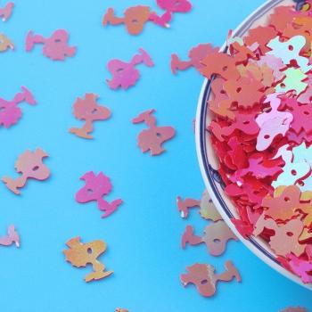 Sewing Accessories: Cartoon Dog Sequins 10g