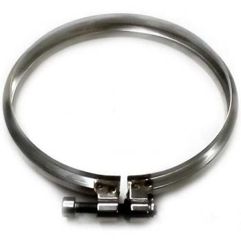 Fumoir à double paroi isolant, collier de serrage inox DN 300/350
